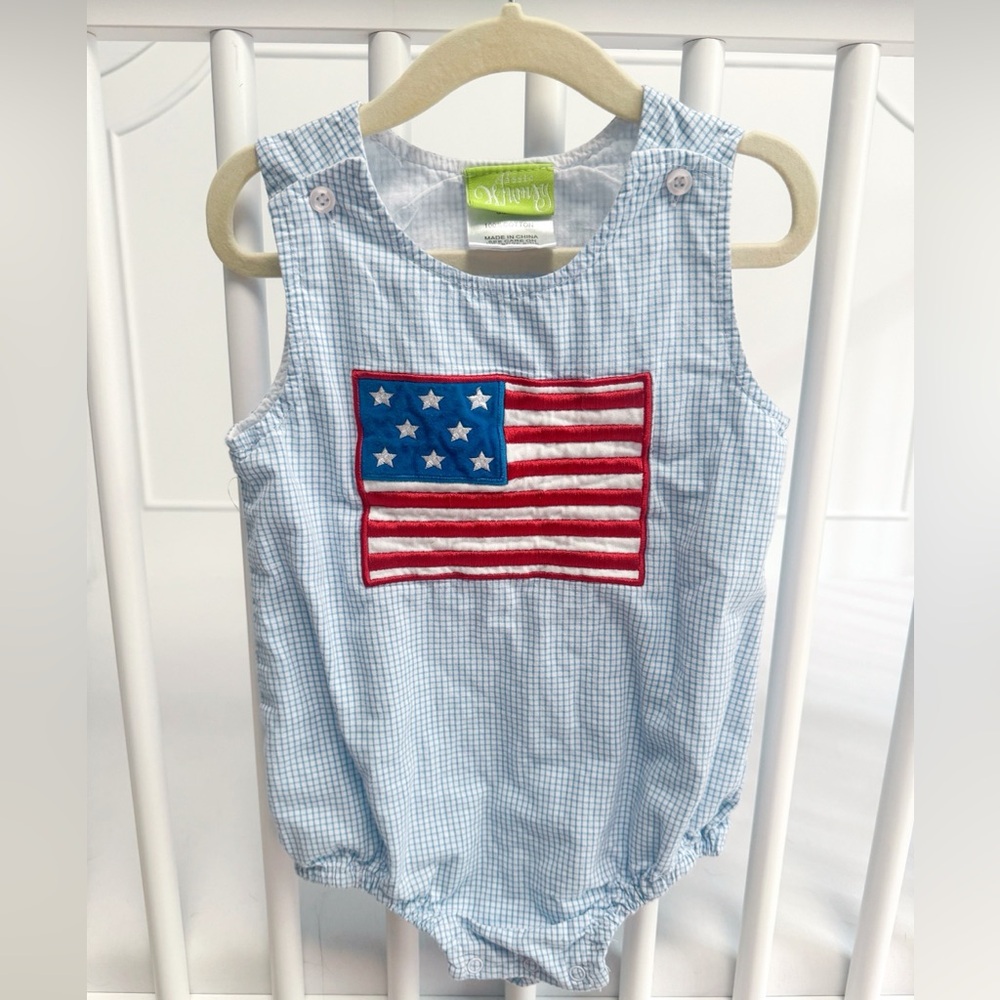 Classic Whimsy Boys American Flag Bubble